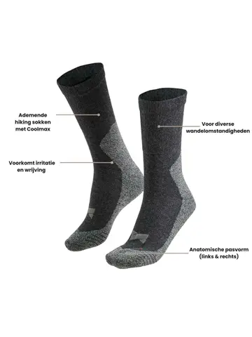 6 paar - Hiking Sokken