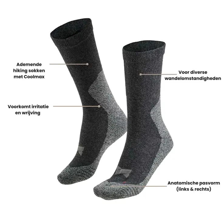 2 paar - Hiking Sokken