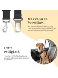 Hondengordel voor Auto - 2 stuks - Zwart