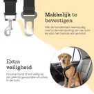 Hondengordel voor Auto - 2 stuks - Zwart