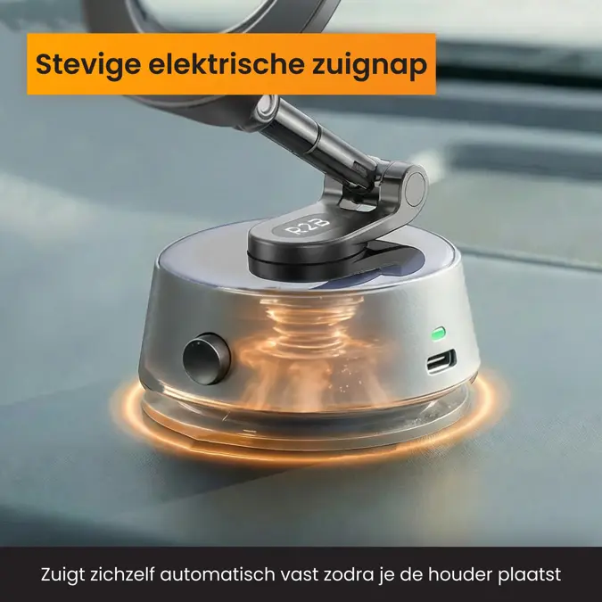Telefoonhouder Auto, Magnetische zuignap