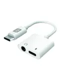 2-in-1 USB-C naar AUX en USB-C Adapter