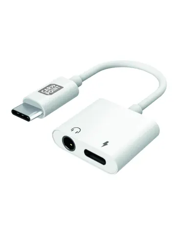 Carpoint 2 in 1 Adapter USB-C > AUX & USB-C