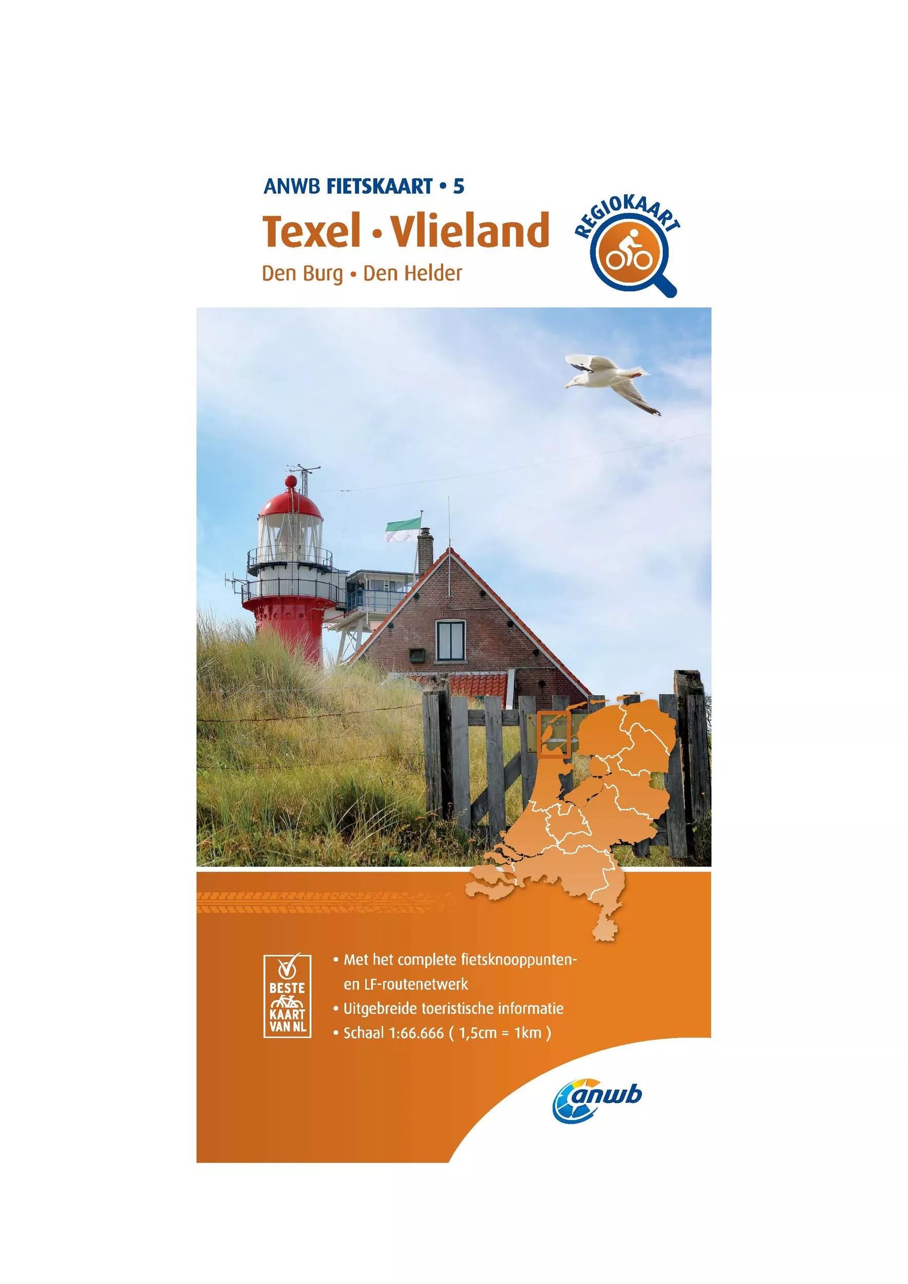 ANWB  Fietskaart 5  Texel en Vlieland main product image