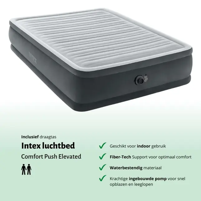 Luchtbed - Intex - 2P - 152x203 + Pomp
