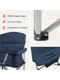 Campingstoelen XL – 2-pack – Blauw