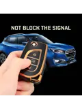 TPU Sleutelhoesje voor Toyota goud C3