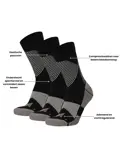 6 paar - Quarter Compressiesokken