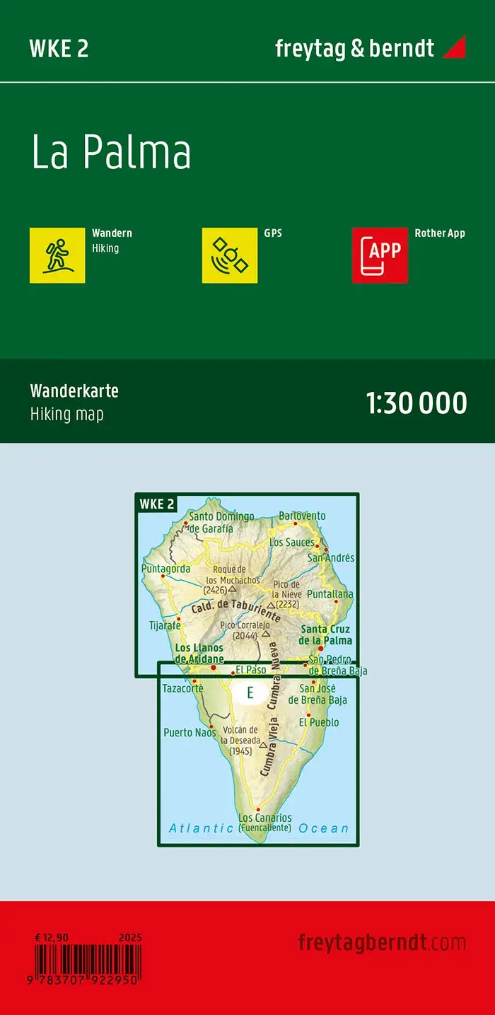 Wandelkaart WKE2 La Palma