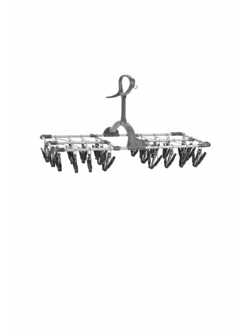 Hangend droogrek 59x34 cm met 36 knijpers