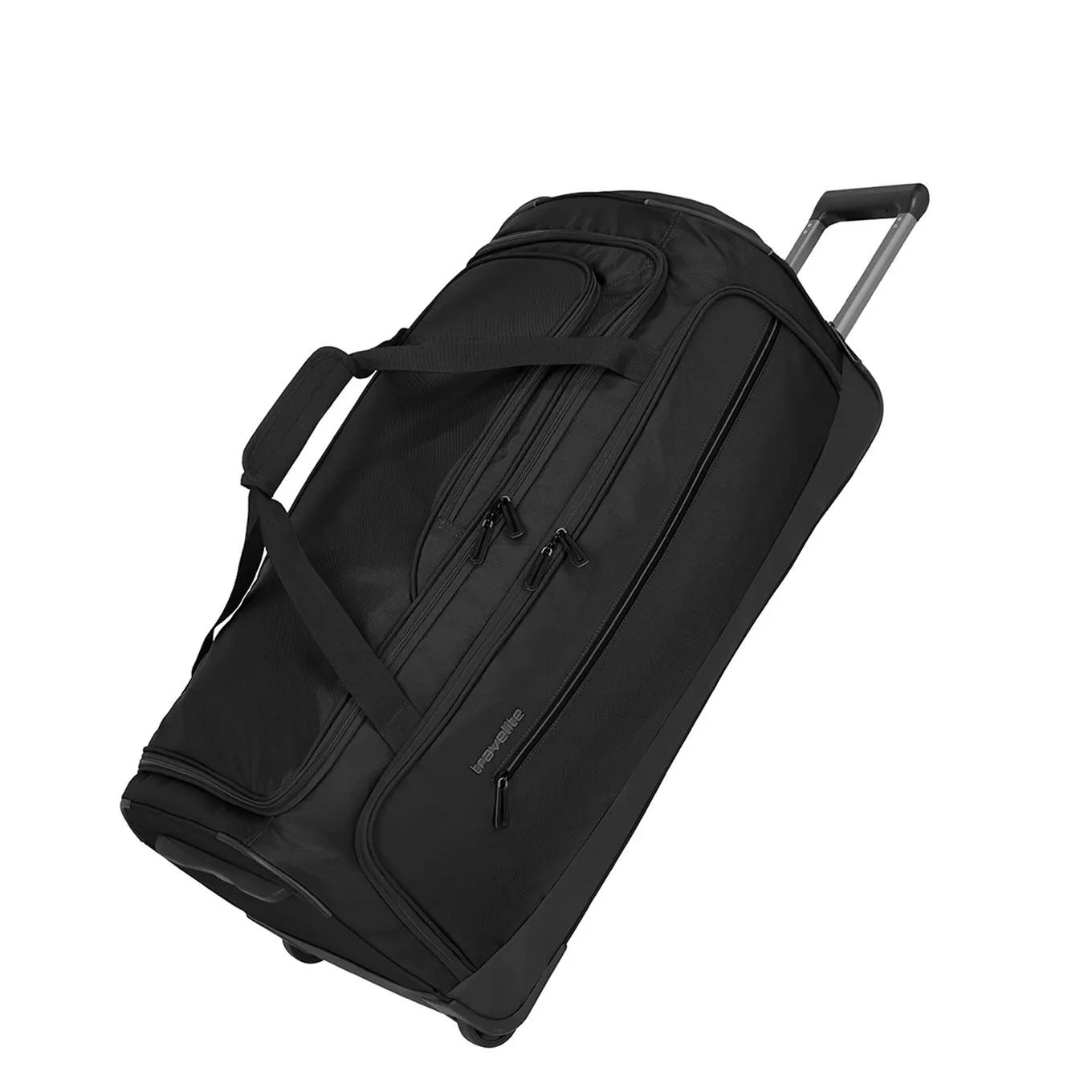 Travelite  wheeled duffle l Zwart  Zwart main product image