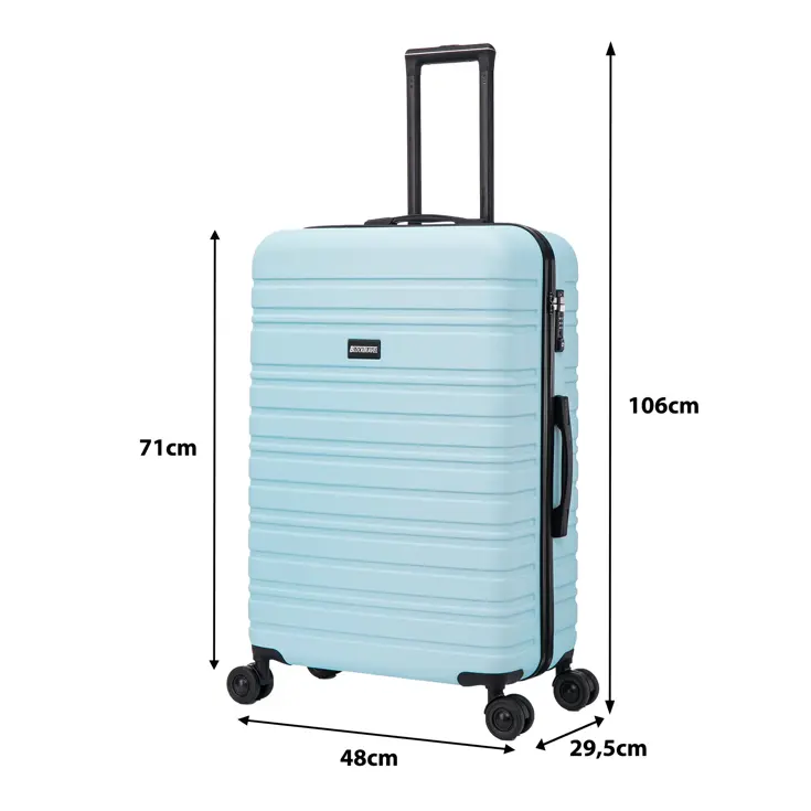 Reiskoffer L ABS 95L met TSA-slot en 360° wielen