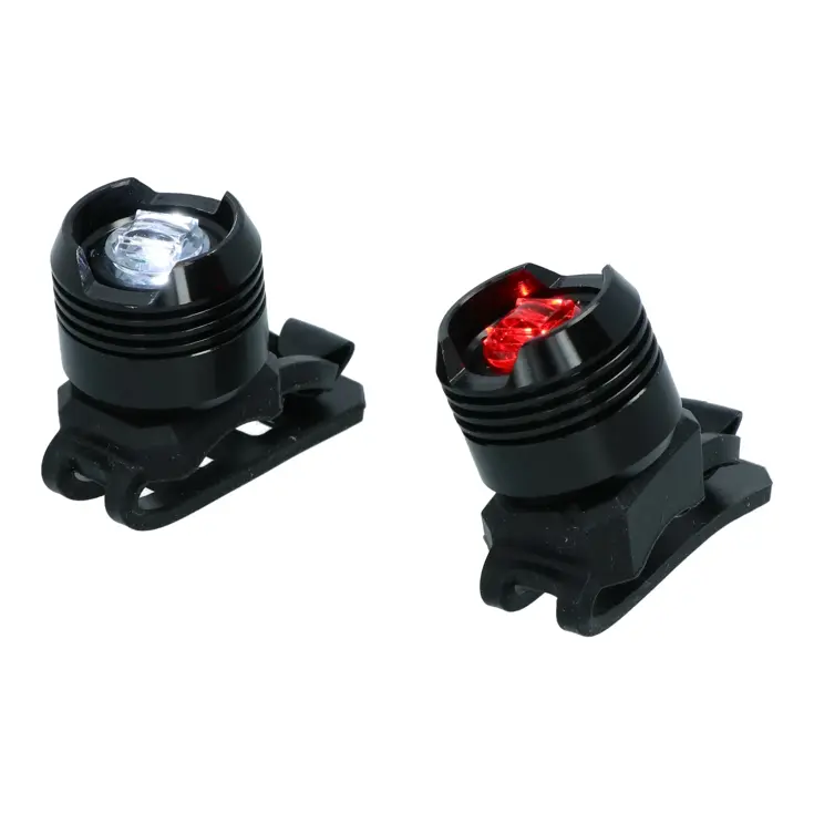 Aluminium verlichtingsset voor veilig fietsen