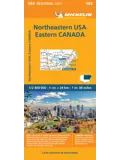 Kaart Regional 583 USA Noord-Oost