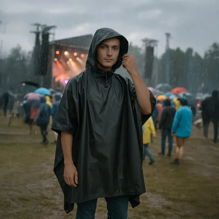 Regenponcho voor Fiets en Wandelen - Waterdicht
