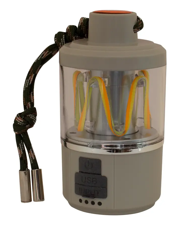 String campinglamp met zaklamp