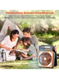 3-in-1 Zonnepaneel Powerbank Ventilator