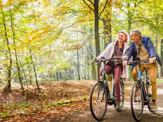 Fietsen in de herfst