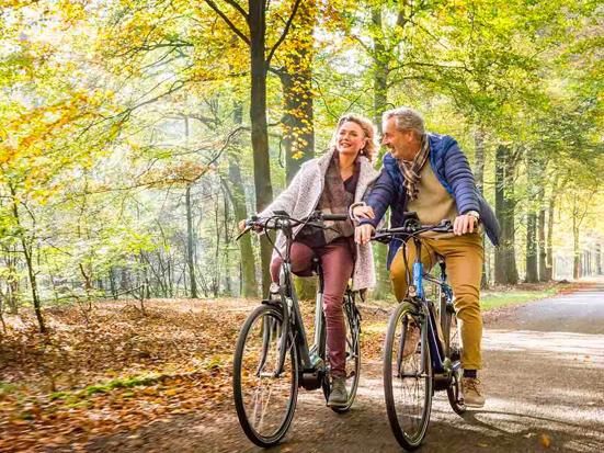 Fietsen in de herfst