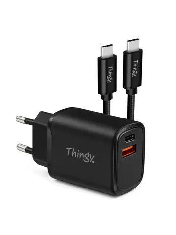 Snellader 35W USB-A & USB-C Met Kabel