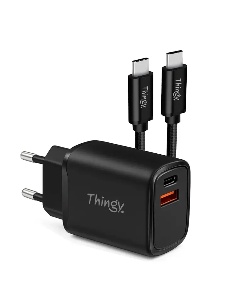 Snellader 35W USB-A & USB-C Met Kabel