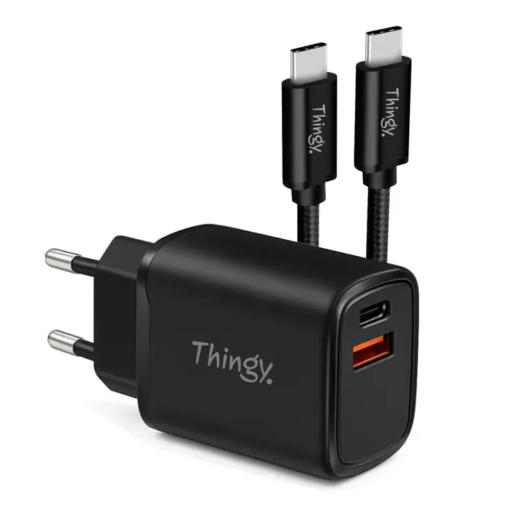 Snellader 35W USB-A & USB-C Met Kabel