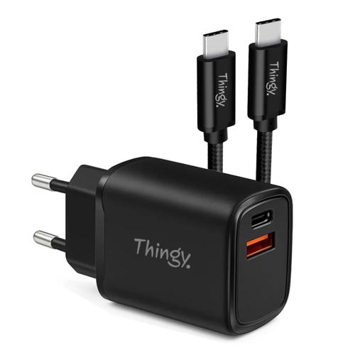 Snellader 35W USB-A & USB-C Met Kabel
