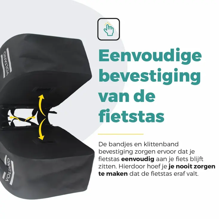 Voltano Dubbele Rolltop Fietstas 48 L