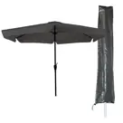CUHOC Parasol Grijs Ø3m met Basic Parasolhoes