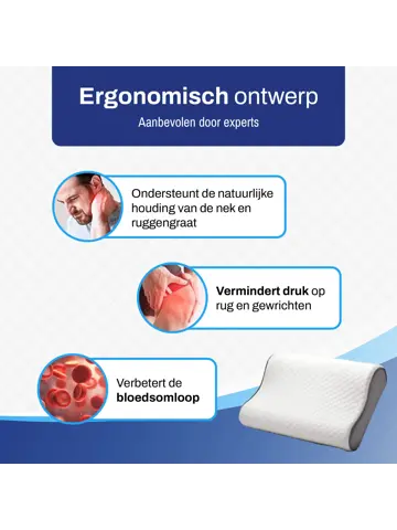 Ergonomisch Hoofdkussen voor Nekklachten