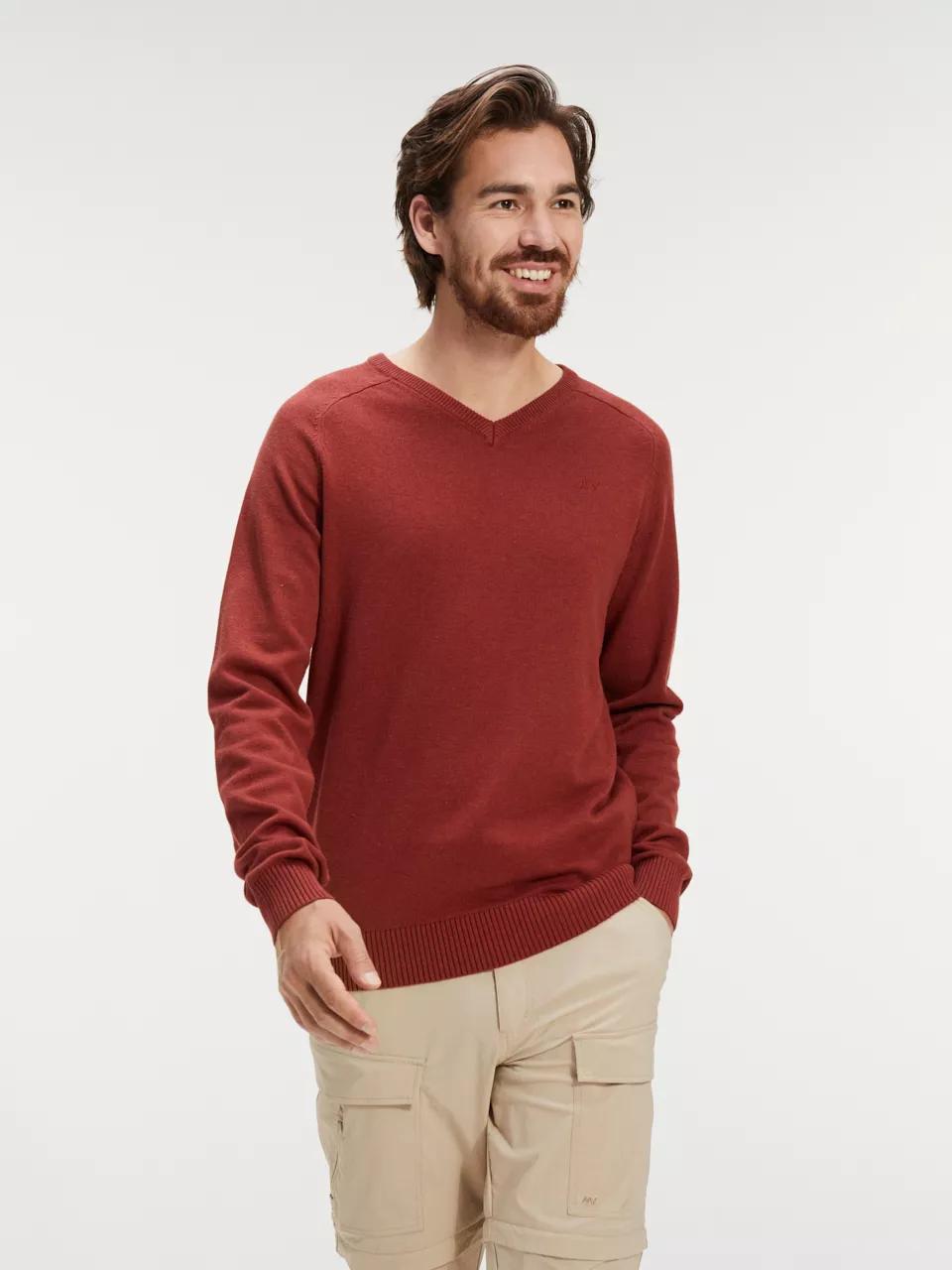 ANWB  Vesper  Trui V-hals heren  Human Nature  Brique   L