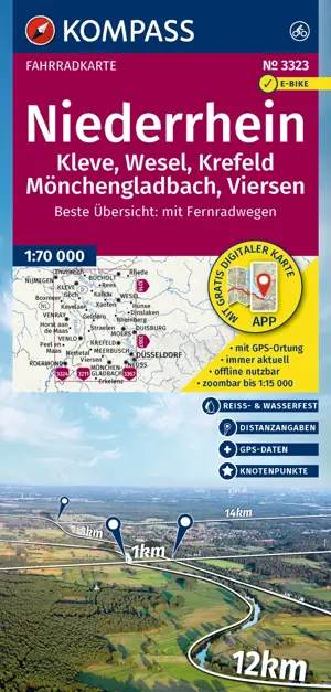 Fietskaart FK 3323 Niederrhein