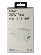 USB en USB-C 20W - Muurlader - Celly
