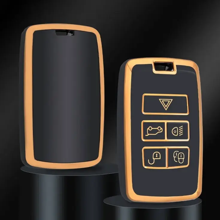 TPU Sleutelhoesje voor Landrover goud B5