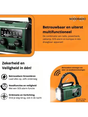 Noodradio® Solar Powerbank 10.000 mAh