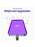 Flex USB-A naar Lightning Krulsnoer 1M Zwart
