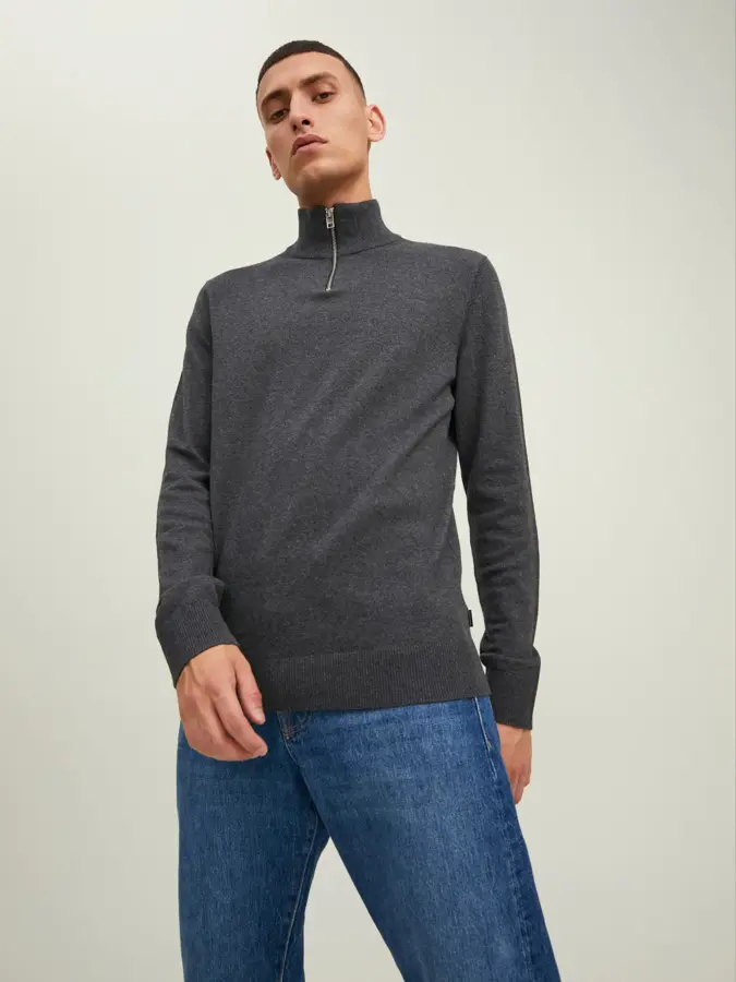 Heren Emil Knit Half Zip  Jack & Jones