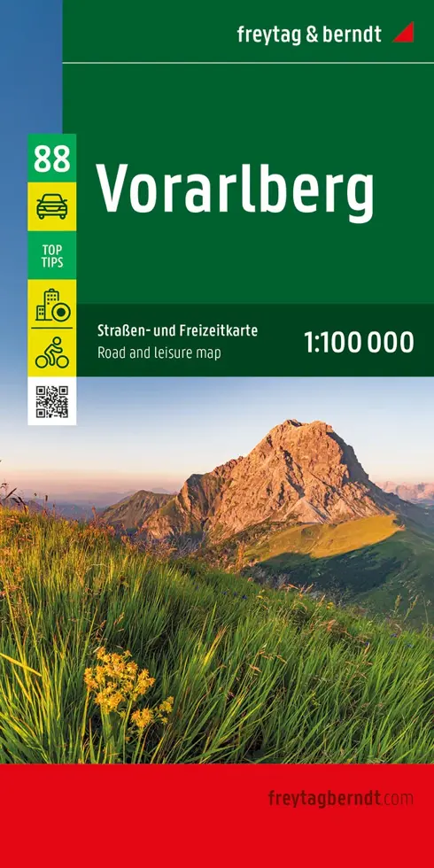 Wegenkaart Vorarlberg
