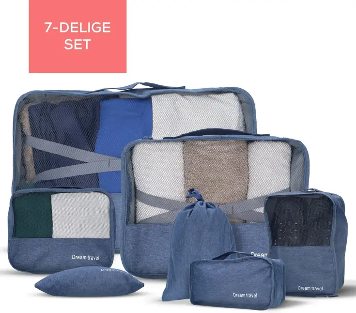 Packing cubes  7 stuks  complete set