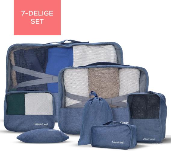 Packing cubes  7 stuks  complete set