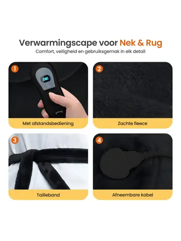 Elektrische Deken Voor Rug en Nek - 90 x 60cm