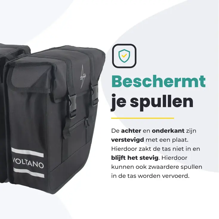 Voltano Dubbele Fietstas 24 L Urban Flow XL