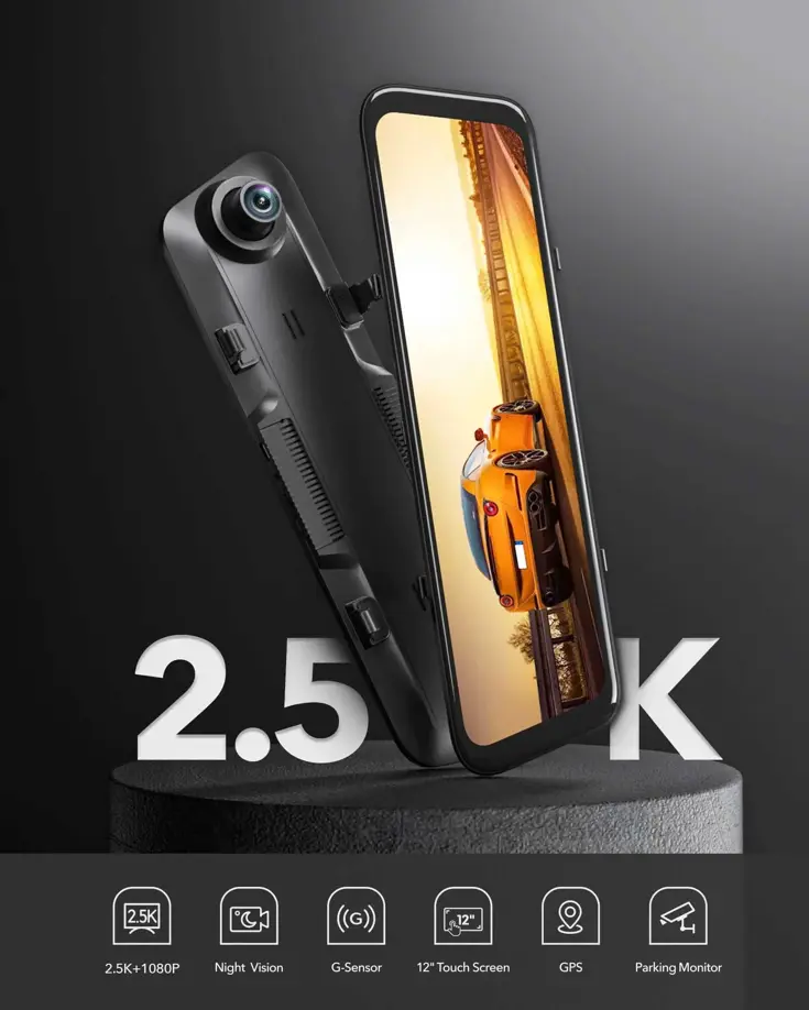 G840H 2K Wifi GPS 32gb Mirror dashcam