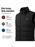 Infrarood Verwarmde Bodywarmer- Heren