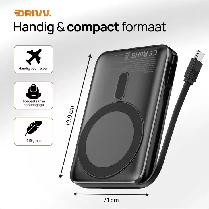 Magnetische Powerbank 10000 mAh