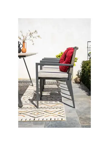 Burela 4st taupe Tuinstoel Garden Impressions