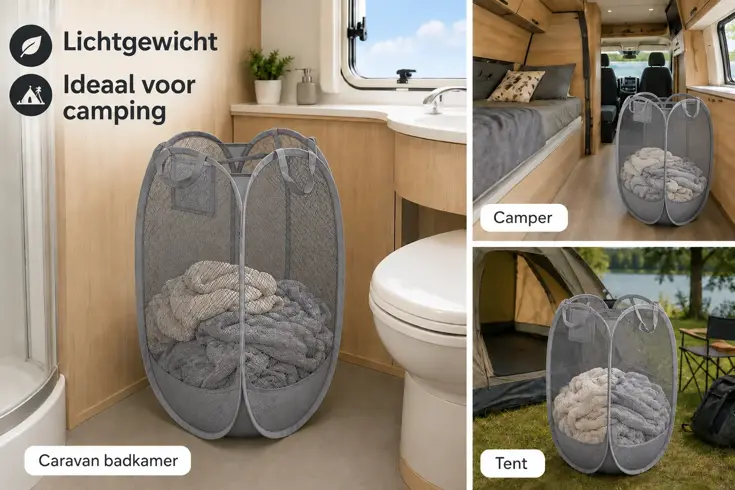 Opvouwbare Wasmand 64 Liter - Opbergmand
