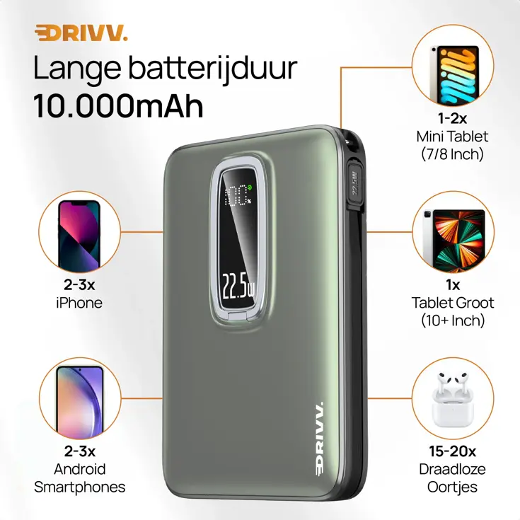 Magnetische Powerbank 10000 mAh