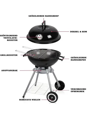 Mobiele Barbecue - Houtskool BBQ