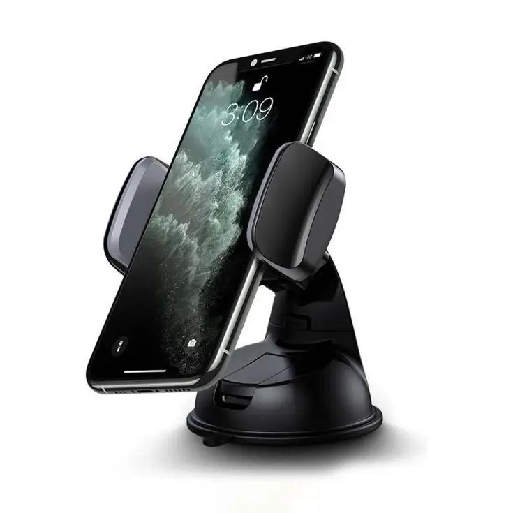 Fonu Telefoonhouder - Dashboard/Ruit - Zwart